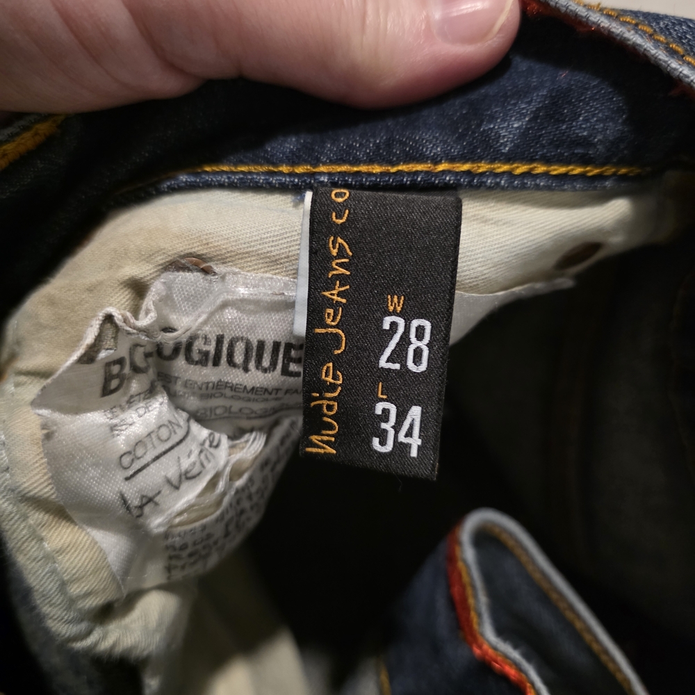 Nudie Jeans Dark Blue Skinny Jeans - Picture 12 of 16